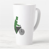 Tasse Latte Robot, Conduisant, Vélo (Angle droit)
