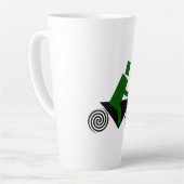 Tasse Latte Robot, Conduisant, Vélo (Angle gauche)