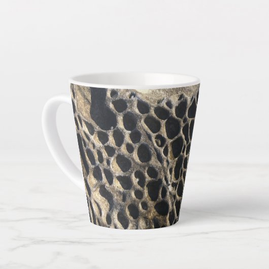 Tasse Latte Rochers Bulles de Plage (Angle gauche)