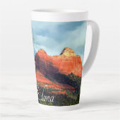 Tasse Latte Roches rouges pittoresques de Sedona (Angle droit)