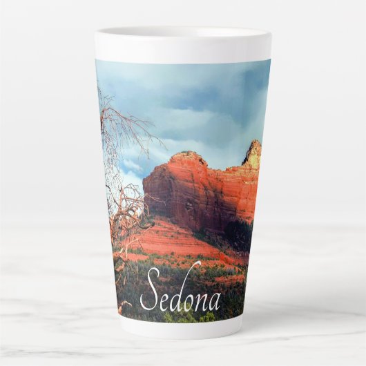 Tasse Latte Roches rouges pittoresques de Sedona (Devant)