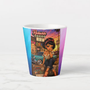 Tasse Latte Rockachibi Pénélopé aurore – Idée Cadeau Vintage
