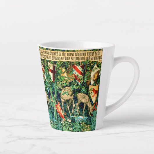 Tasse Latte Roi médiéval Arthur William Morris (Droite)