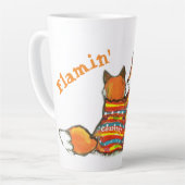 Tasse Latte Romantique Flamme Amour Renard Renards Renards ave (Angle gauche)