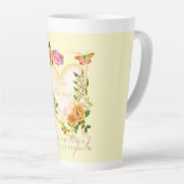 Tasse Latte Romantique Gold Rose Aimer Toujours Beige Latte Mu (Angle droit)