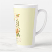 Tasse Latte Romantique Gold Rose Aimer Toujours Beige Latte Mu (Droite)