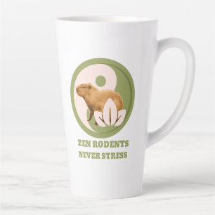 Tasse Latte Rongeurs Zen N'Ont Jamais De Stress Humour Capybar