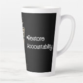 Tasse Latte Rooster RevolutionWear : Défendre le système (Droite)