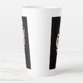 Tasse Latte Rosa Sugar Skull Portrait (Devant)