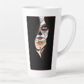 Tasse Latte Rosa Sugar Skull Portrait (Droite)