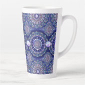 Tasse Latte Rosace bleue (Droite)