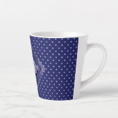 Tasse Latte Rosace bleue (Droite)