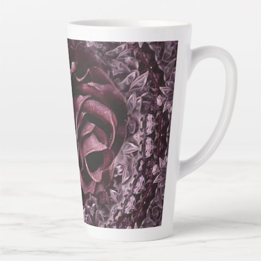Tasse Latte Rosace Mandala  (Droite)