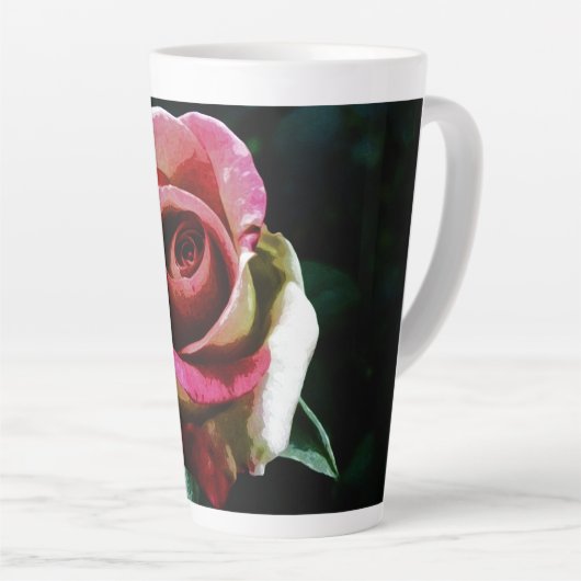 Tasse Latte rose (Angle droit)