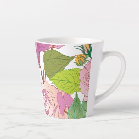Tasse Latte Rose 17 (Droite)