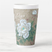 Tasse Latte Rose blanche (Devant)