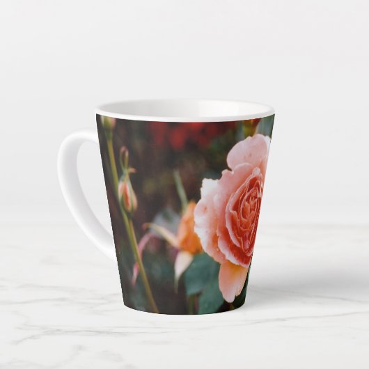 Tasse Latte Rose d'automne  (Angle gauche)