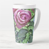 Tasse Latte Rose de lavande Bush (Angle droit)