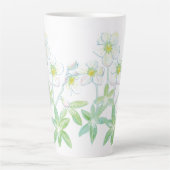 Tasse Latte Rose de Noël, Helleborus niger (Devant)