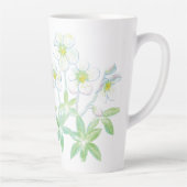 Tasse Latte Rose de Noël, Helleborus niger (Droite)
