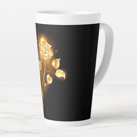 Tasse Latte Rose d'or ( rose d'or ) (Angle droit)