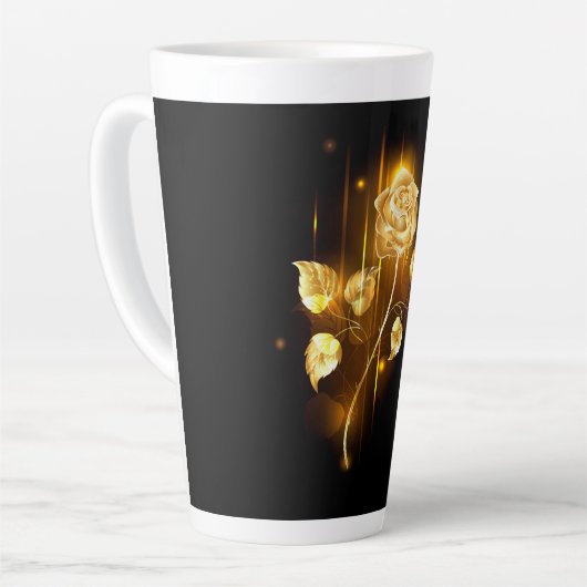 Tasse Latte Rose d'or ( rose d'or ) (Angle gauche)