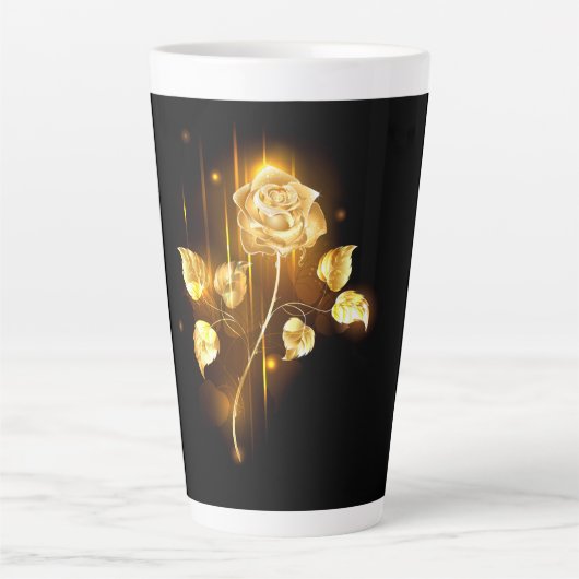 Tasse Latte Rose d'or ( rose d'or ) (Devant)