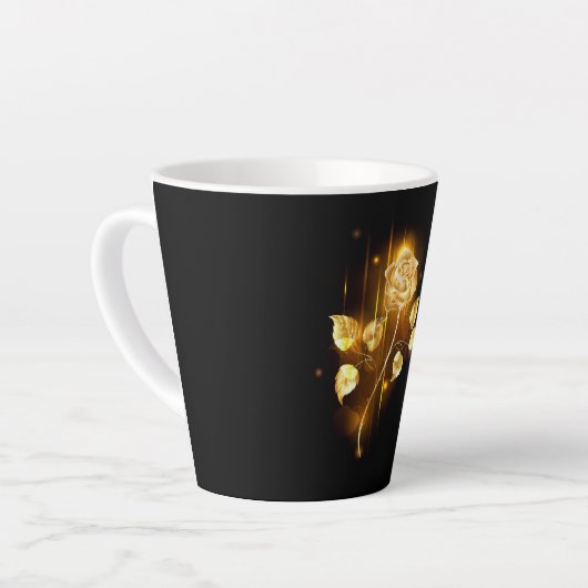 Tasse Latte Rose d'or ( rose d'or ) (Angle gauche)