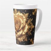 Tasse Latte Rose en or luxueuse (Angle droit)