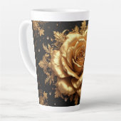 Tasse Latte Rose en or luxueuse (Angle gauche)