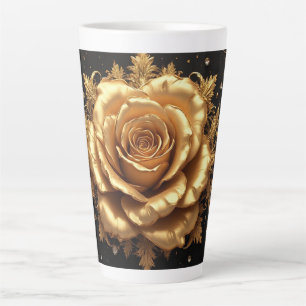 Tasse Latte Rose en or luxueuse