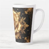 Tasse Latte Rose en or luxueuse (Droite)