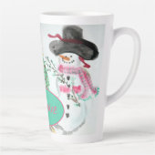Tasse Latte Rose Et Turquoise (Droite)