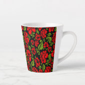 Tasse Latte Rose Flowers (Droite)