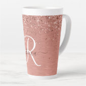 Tasse Latte Rose Gold brossé Parties scintillant métallique No (Angle droit)