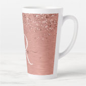 Tasse Latte Rose Gold brossé Parties scintillant métallique No (Droite)