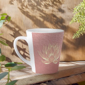 Tasse Latte Rose Gold Lotus Yoga Studio Méditation Instructeur