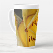 Tasse Latte Rose jaune (Angle gauche)