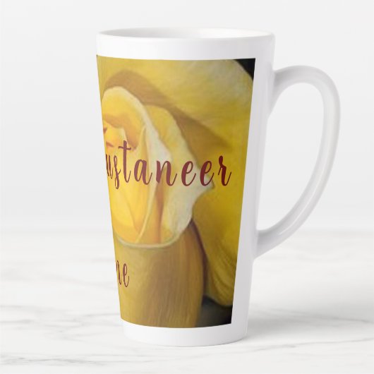 Tasse Latte Rose jaune (Droite)