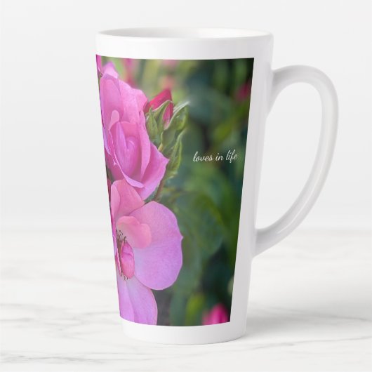 Tasse Latte Rose lavande (Droite)