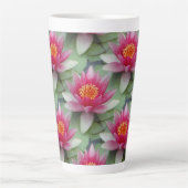 Tasse Latte Rose Lotus Water Lily (Devant)