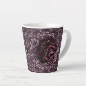 Tasse Latte Rose Mandala (Angle droit)