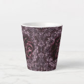 Tasse Latte Rose Mandala (Devant)