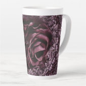 Tasse Latte Rose Mandala (Angle droit)