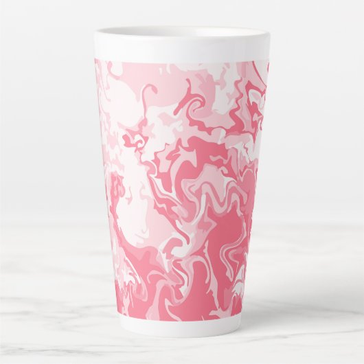 Tasse Latte Rose marbré (Devant)