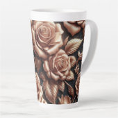 Tasse Latte Rose métal or rose (Angle droit)