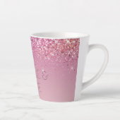 Tasse Latte Rose or rose Parties scintillant or étincelle (Droite)