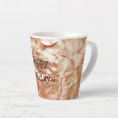 Tasse Latte Rose Peach Gold Glam (Angle droit)