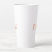 Tasse Latte rose "Rose" blanc clair (Devant)