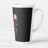 Tasse Latte Rose rose rose épicée et brillante (Droite)